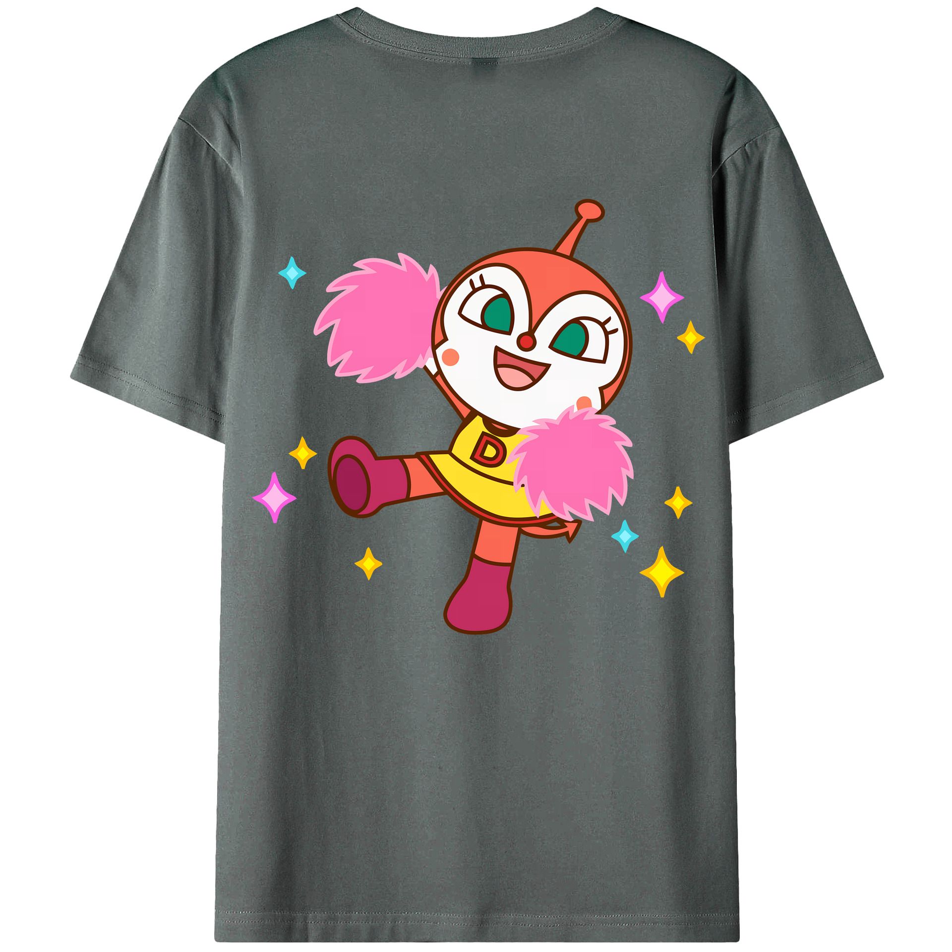 （画像用） アンパンマン Anpanman 綿100％ メンズ半袖Tシャツ（バックプリント） 通気性